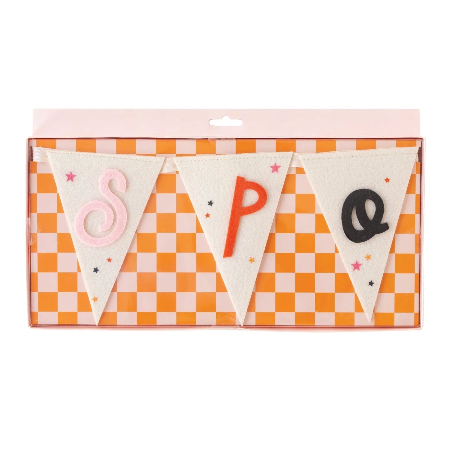 Spooky Halloween Felt Banner 3ft | The Party Darling