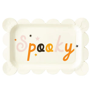 Spooky Halloween Rectangular Lunch Plates 8ct | The Party Darling