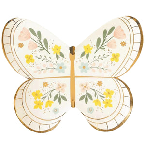 Floral Butterfly Plates | The Party Darling