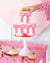 Pink & Red Striped Bow Paper Cups 8ct | The Party Darling