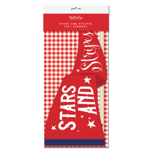 Stars & Stripes Felt Pennant Flag Packaged | The Party Darling
