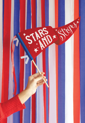 Stars & Stripes Felt Pennant Flag