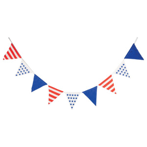 Stars & Stripes Outdoor Pennant Banner 8ft | The Party Darling