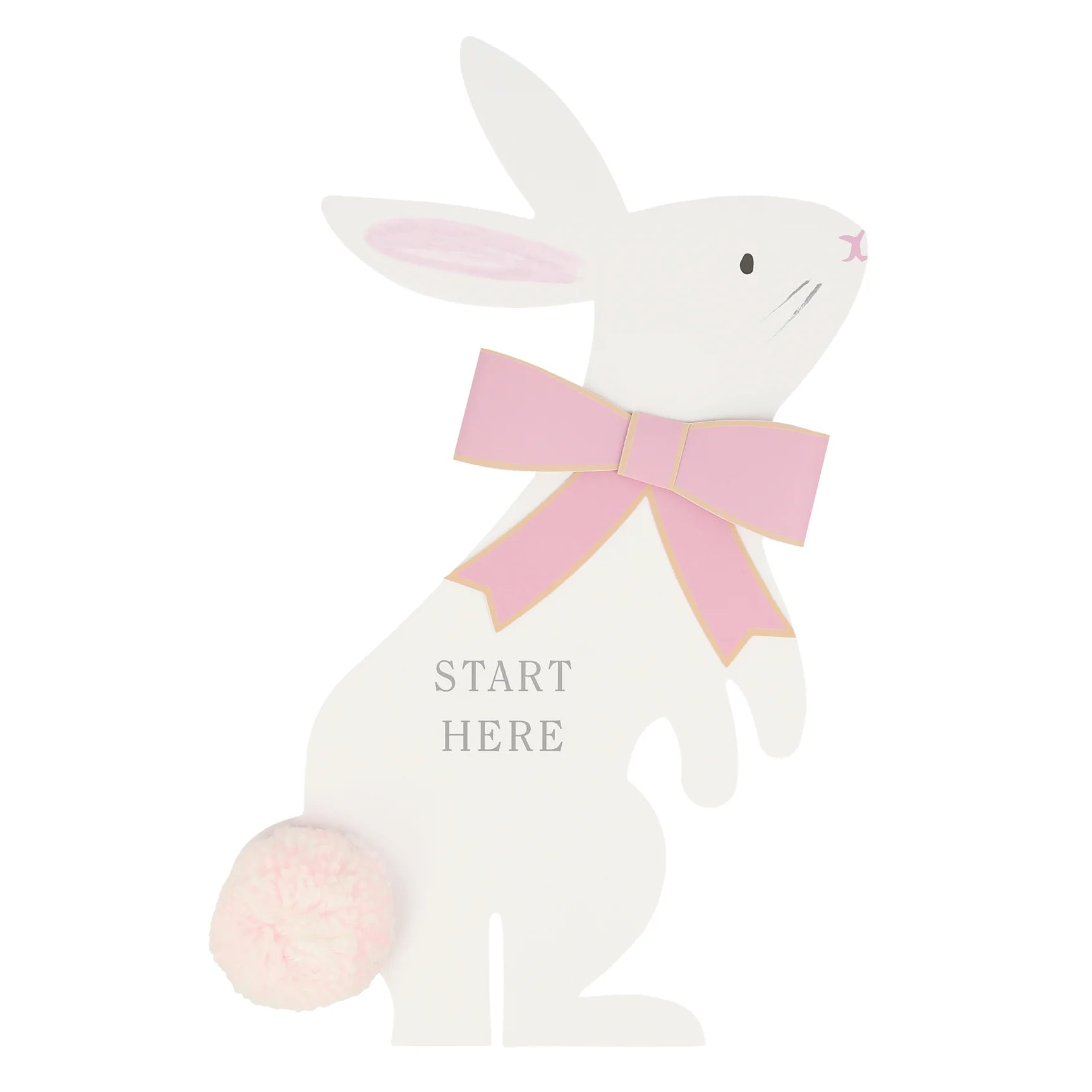 Start Here Easter Bunny Sign