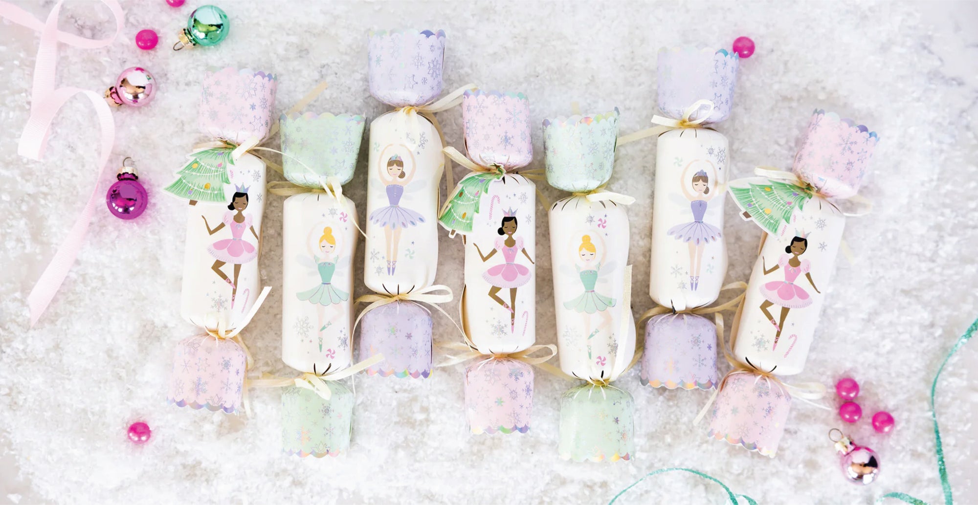 Sugar Plum Fairy Christmas Crackers 12ct | The Party Darling