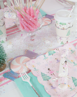 Sugar Plum Fairy Coffee Cups & Lids 8ct