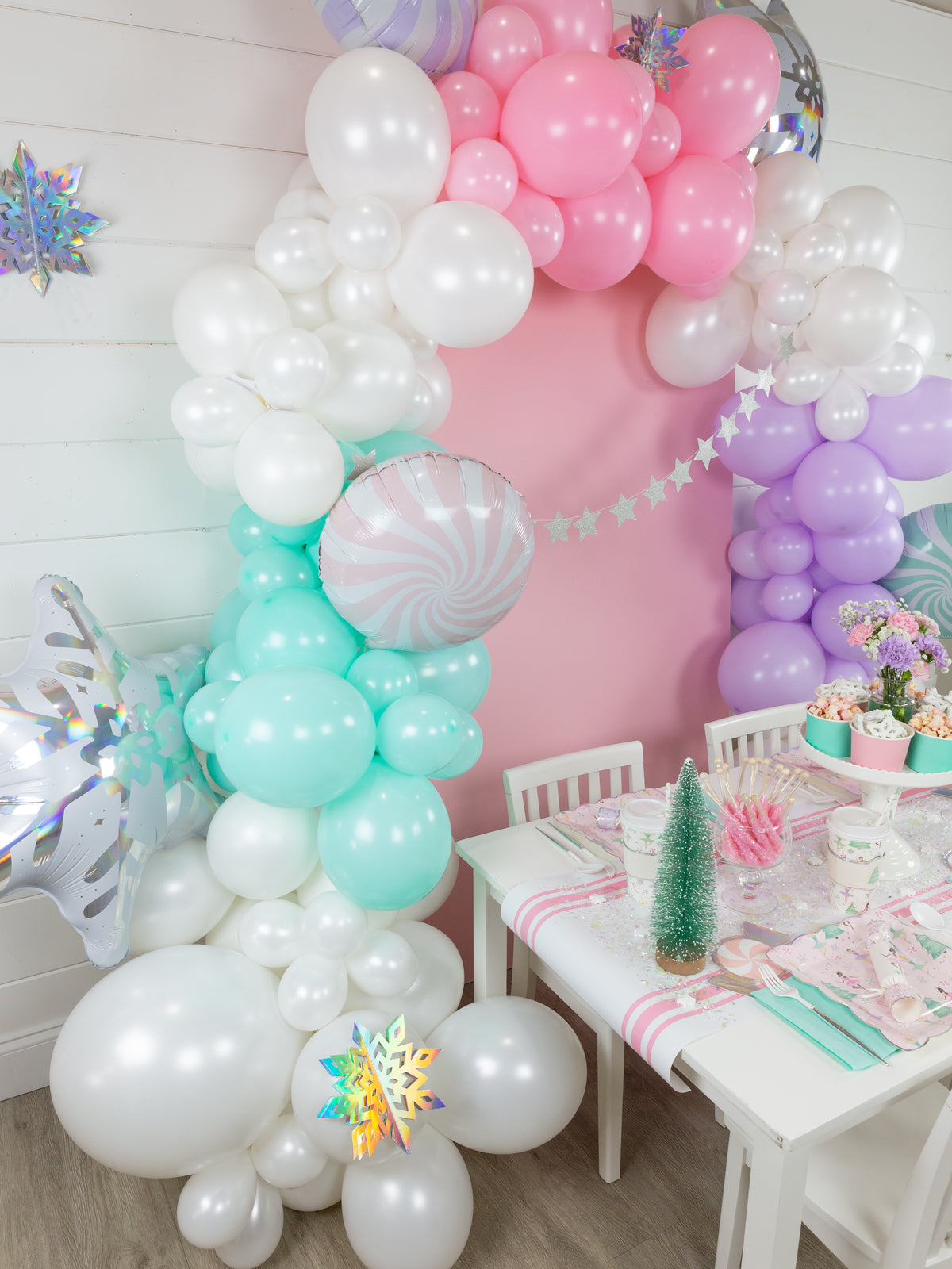 Holographic Snowflake Balloon 22in | The Party Darling
