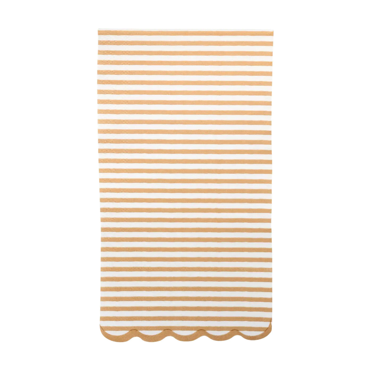 Tan striped guest towels