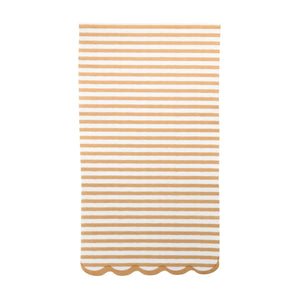 Tan striped guest towels