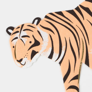 Tiger Paper Napkins Close Up of Head