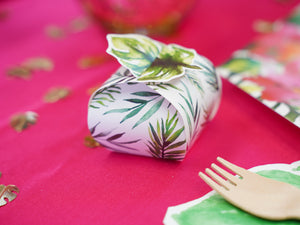 Mini Tropical Palm Leaf Favor Boxes 10ct | The Party Darling