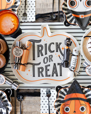 Trick or Treat Bamboo Serving Tray