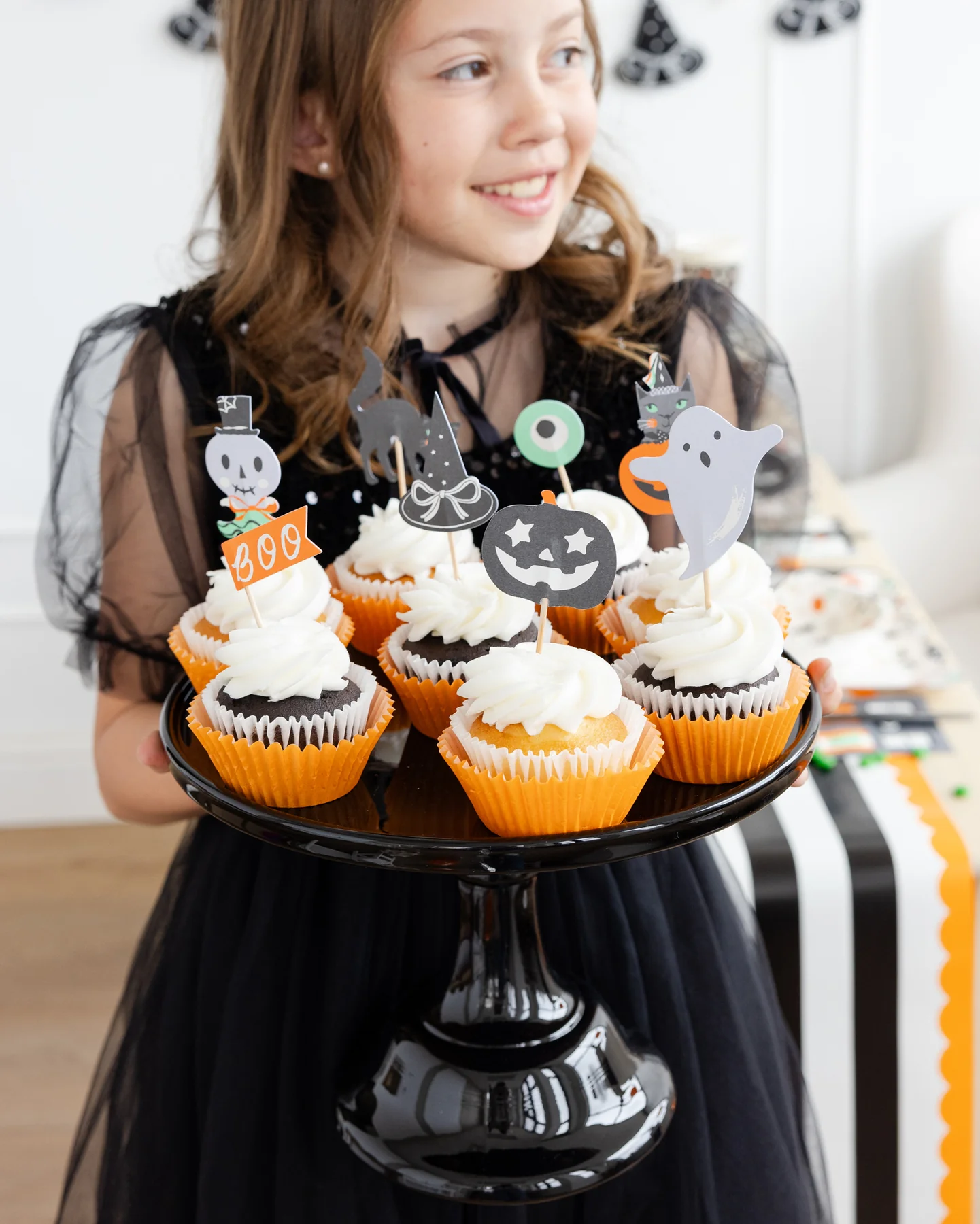 Trick or Treat Halloween Party Picks 8ct | The Party Darling