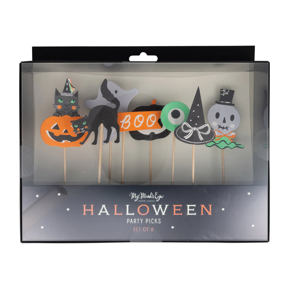 Trick or Treat Halloween Party Picks 8ct | The Party Darling