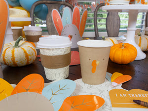 Thanksgiving Turkey Paper Cups 8ct