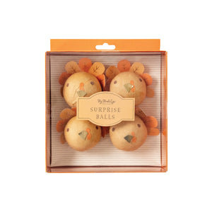 Kid's Thanksgiving Turkey Surprise Balls 4ct | The Party Darling