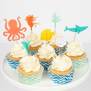 under the sea birthday party cupcake kit