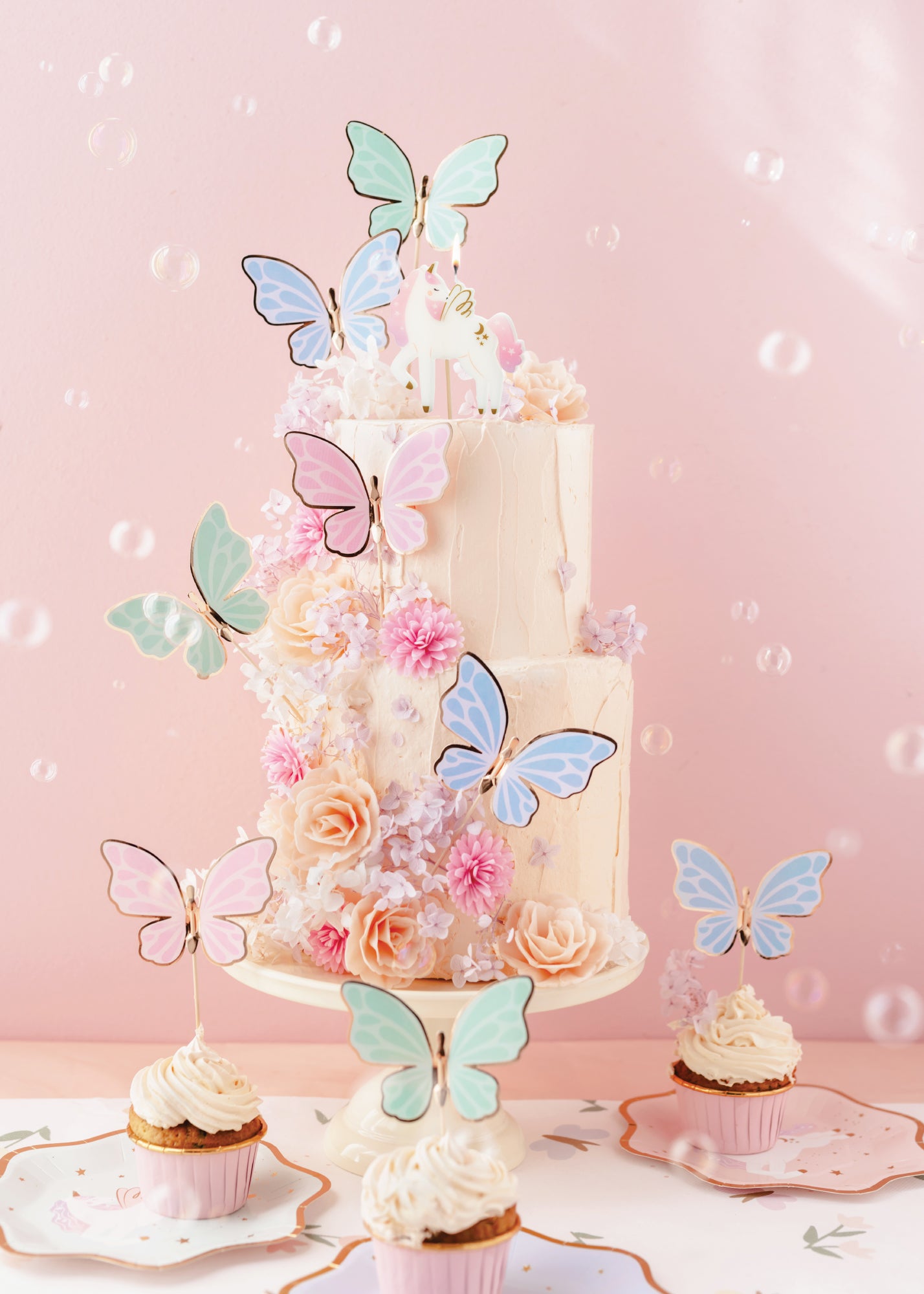 Magical Butterfly Cake Toppers 9ct | The Party Darling