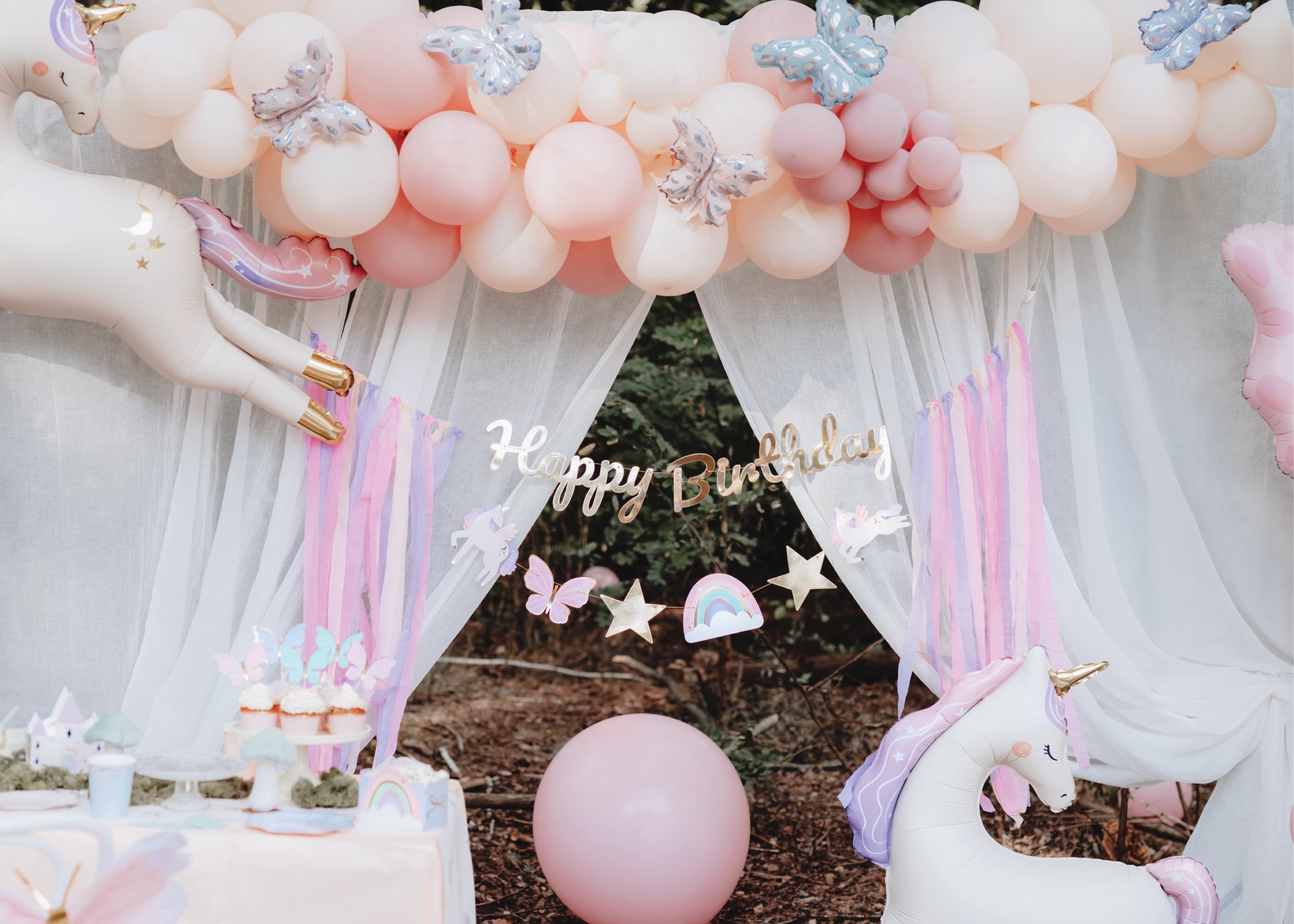 Magical Unicorn Happy Birthday Banner 7.5ft | The Party Darling