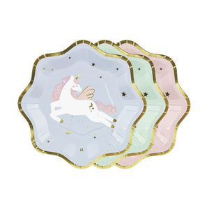 Magical Unicorn Dessert Plate Set 6ct | The Party Darling