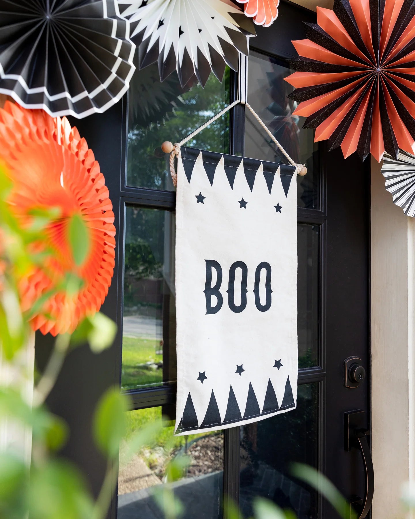 Vintage Halloween Boo Canvas Banner | The Party Darling