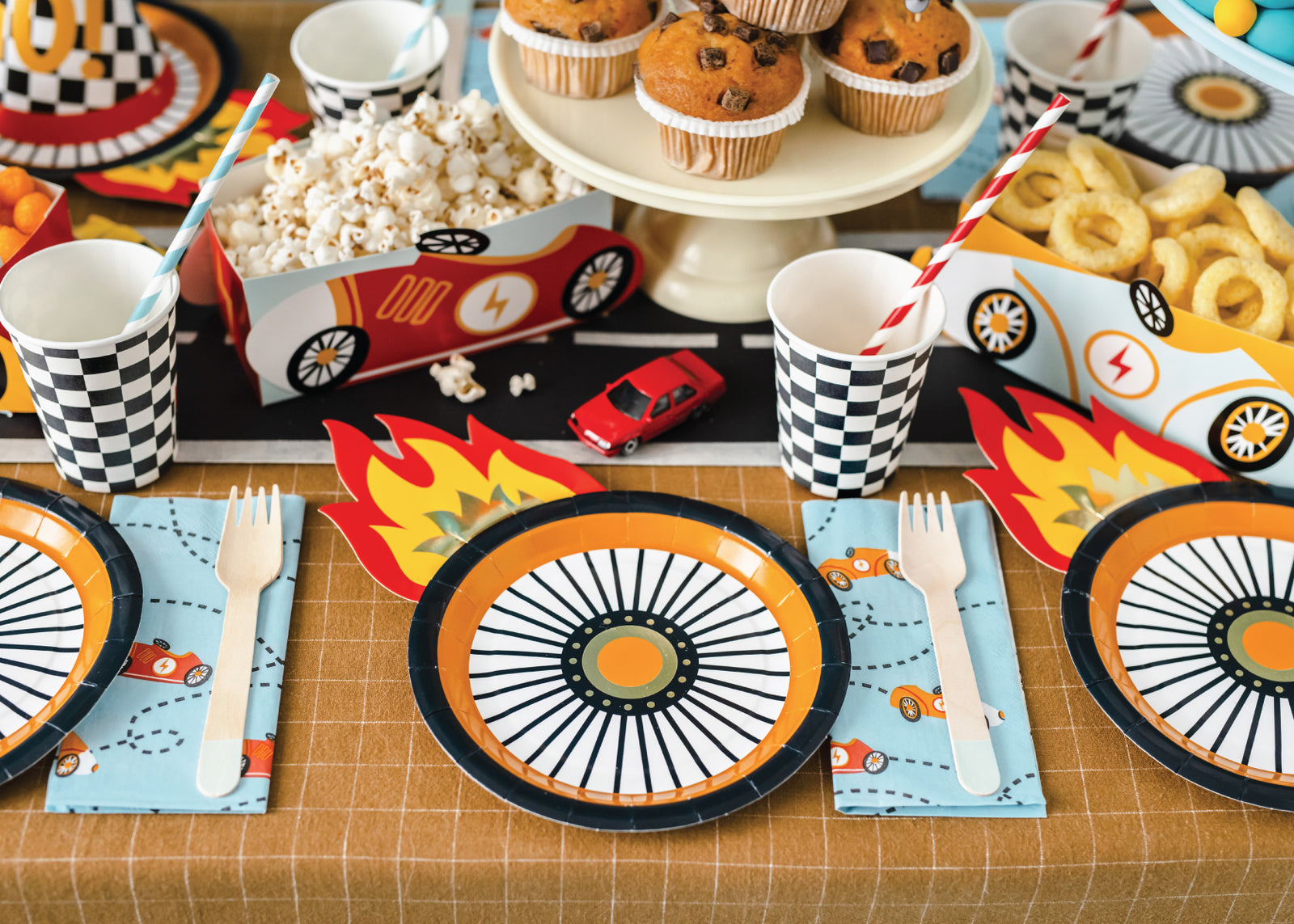 Vintage Race Car Lunch Napkins 12ct | The Party Darling
