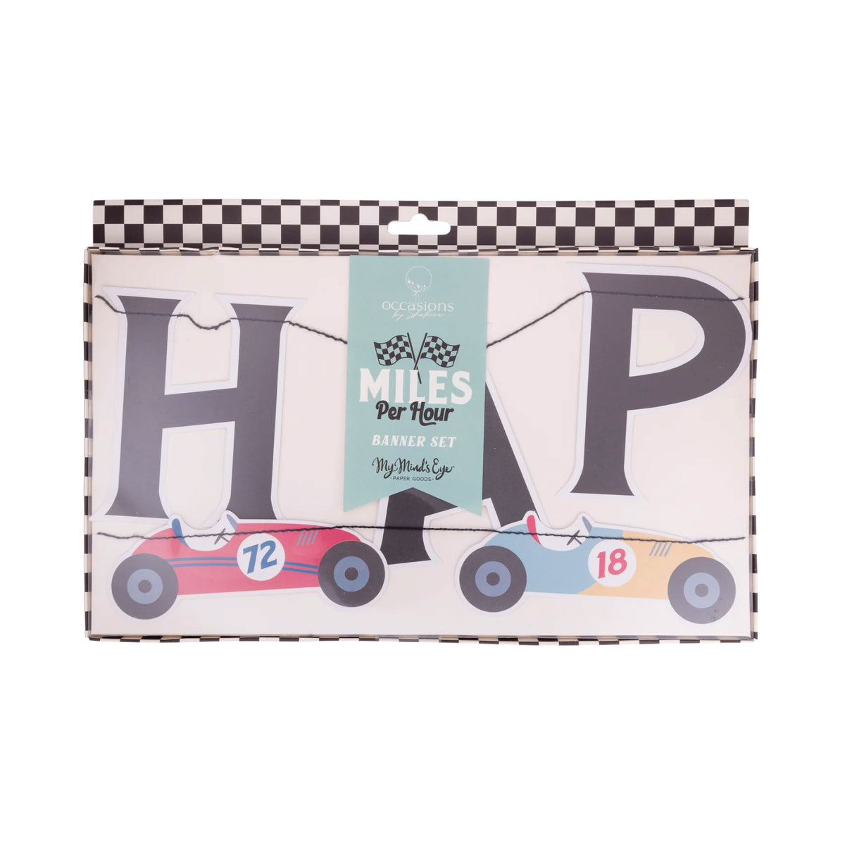 Vintage Racing Cars Birthday Banner Set Packaged | The Party Darling