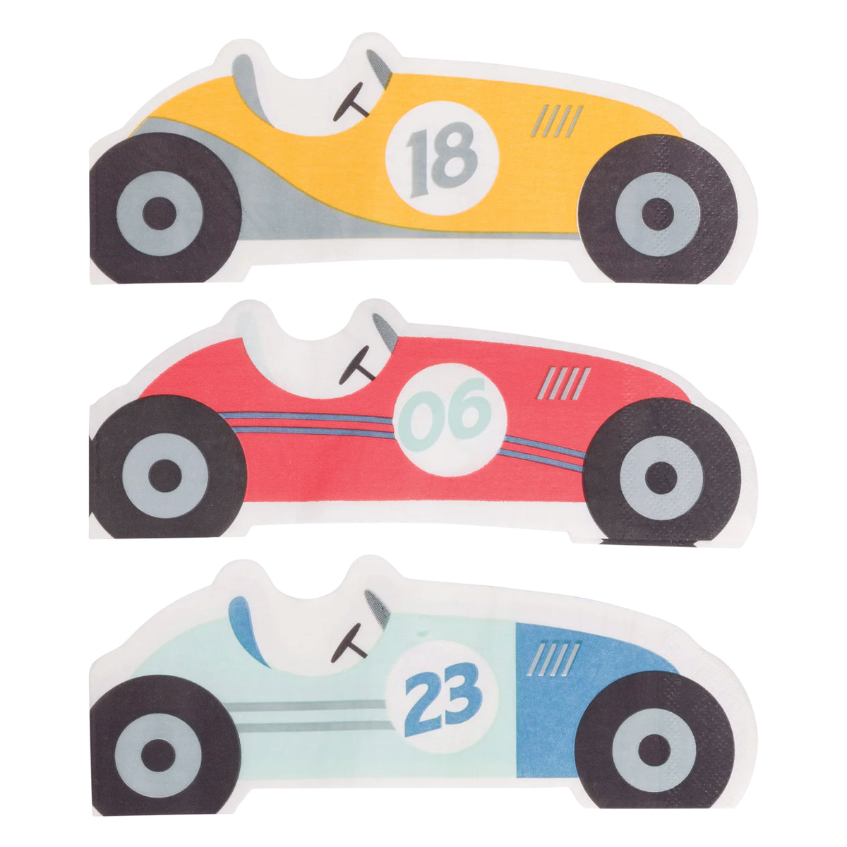 Vintage Racing Cars Dessert Napkins 24ct | The Party Darling