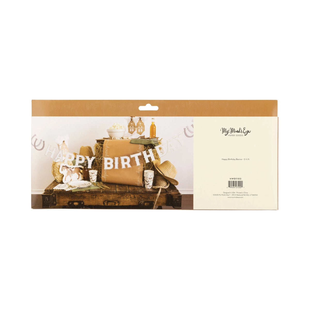 Western Happy Birthday Banner 5.5ft