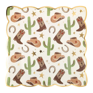 Western Cowboy Lunch Plates 8ct | The Party Darling