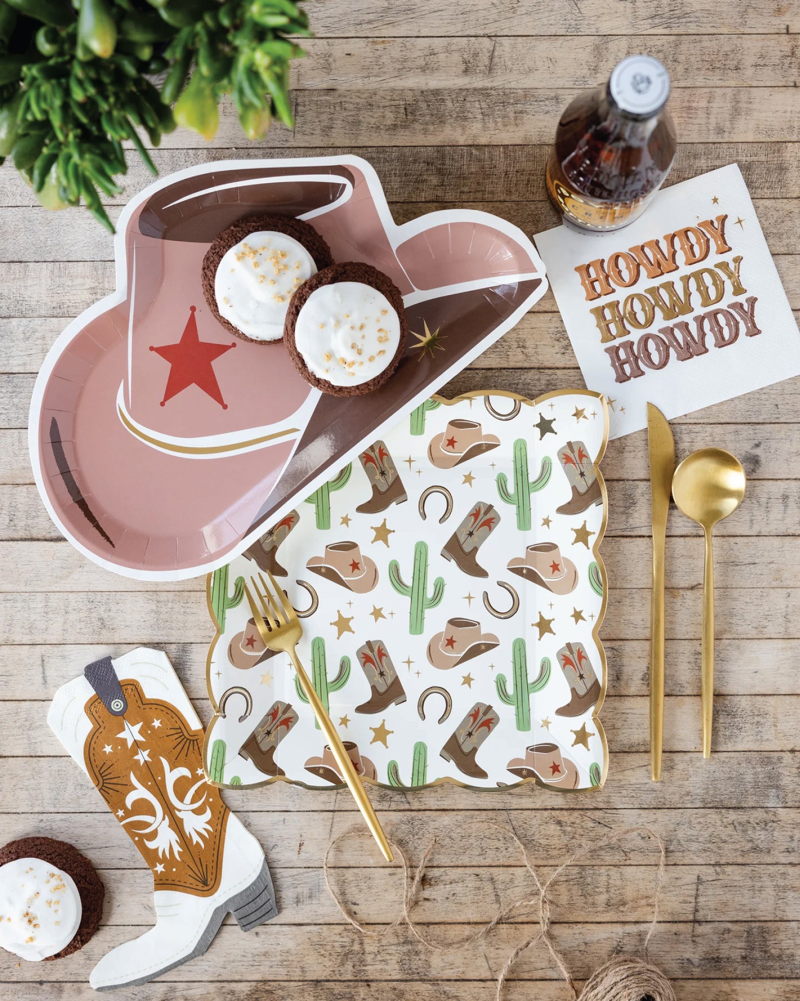 Western Cowboy Party Tableware