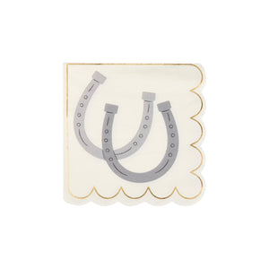 Western Horseshoe Dessert Napkins 18ct | The Party Darling