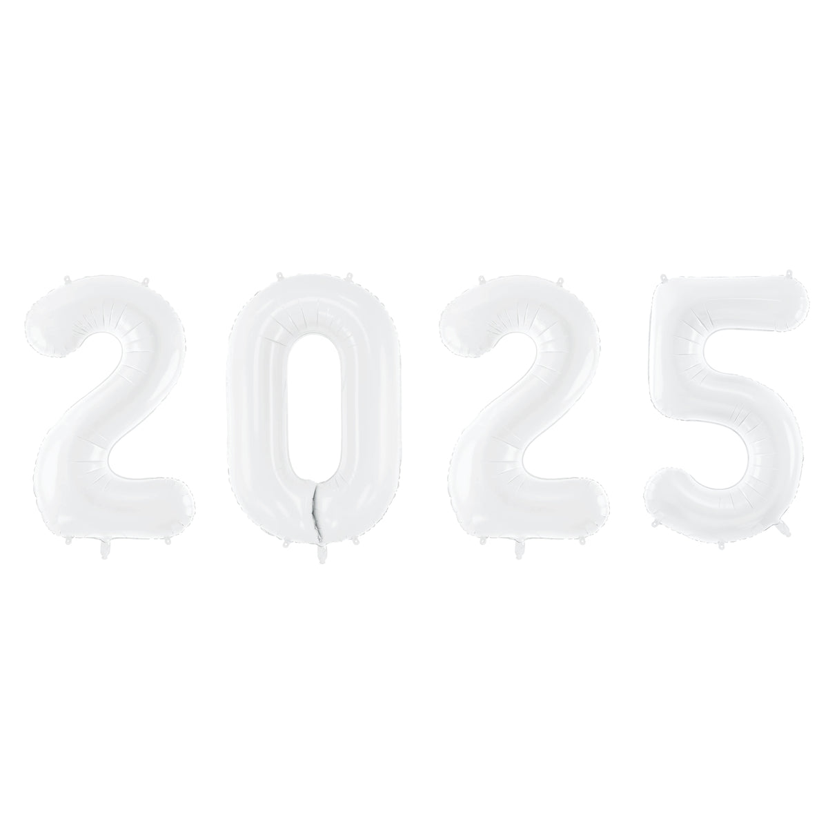 White 2025 Number Balloon Year 34&quot; | The Party Darling