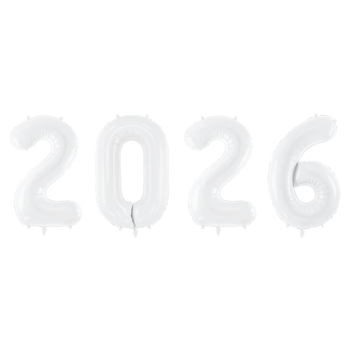 White 2026 Number Balloon Year 34&quot; | The Party Darling