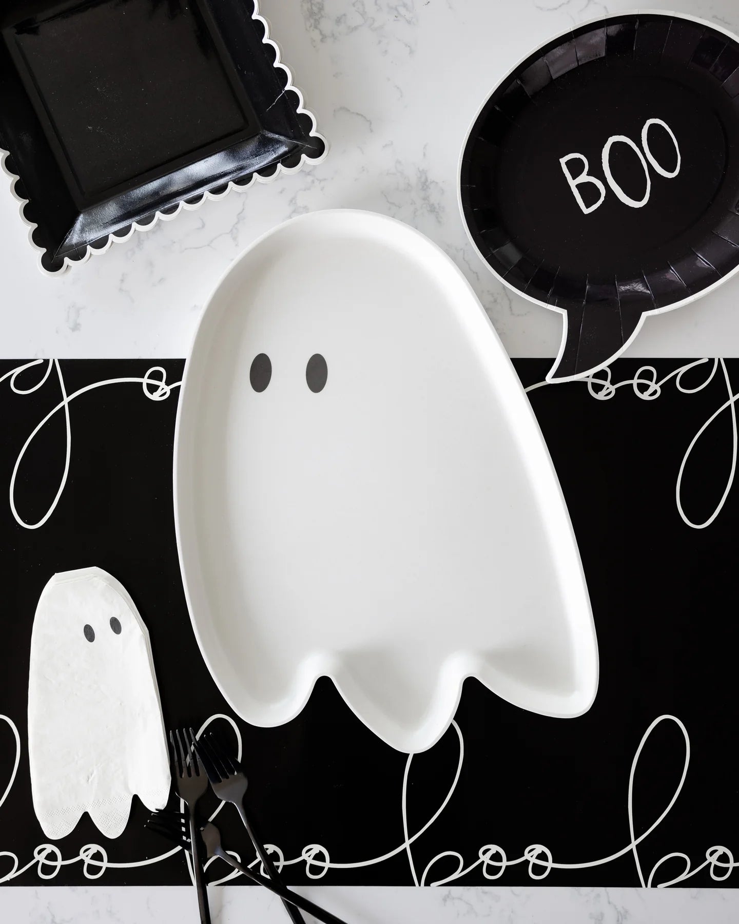 Spooky Ghost Bamboo Serving Tray | The Party Darling