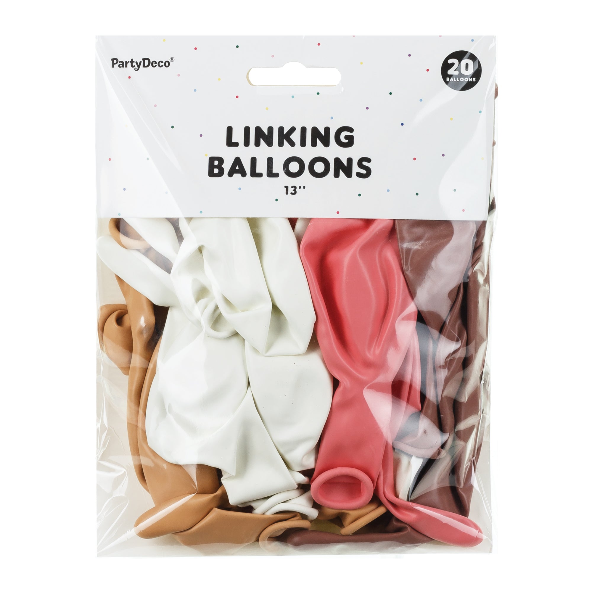 Dusty Rose, Nude, White & Pink Latex Linking Balloons 20ct | The Party Darling