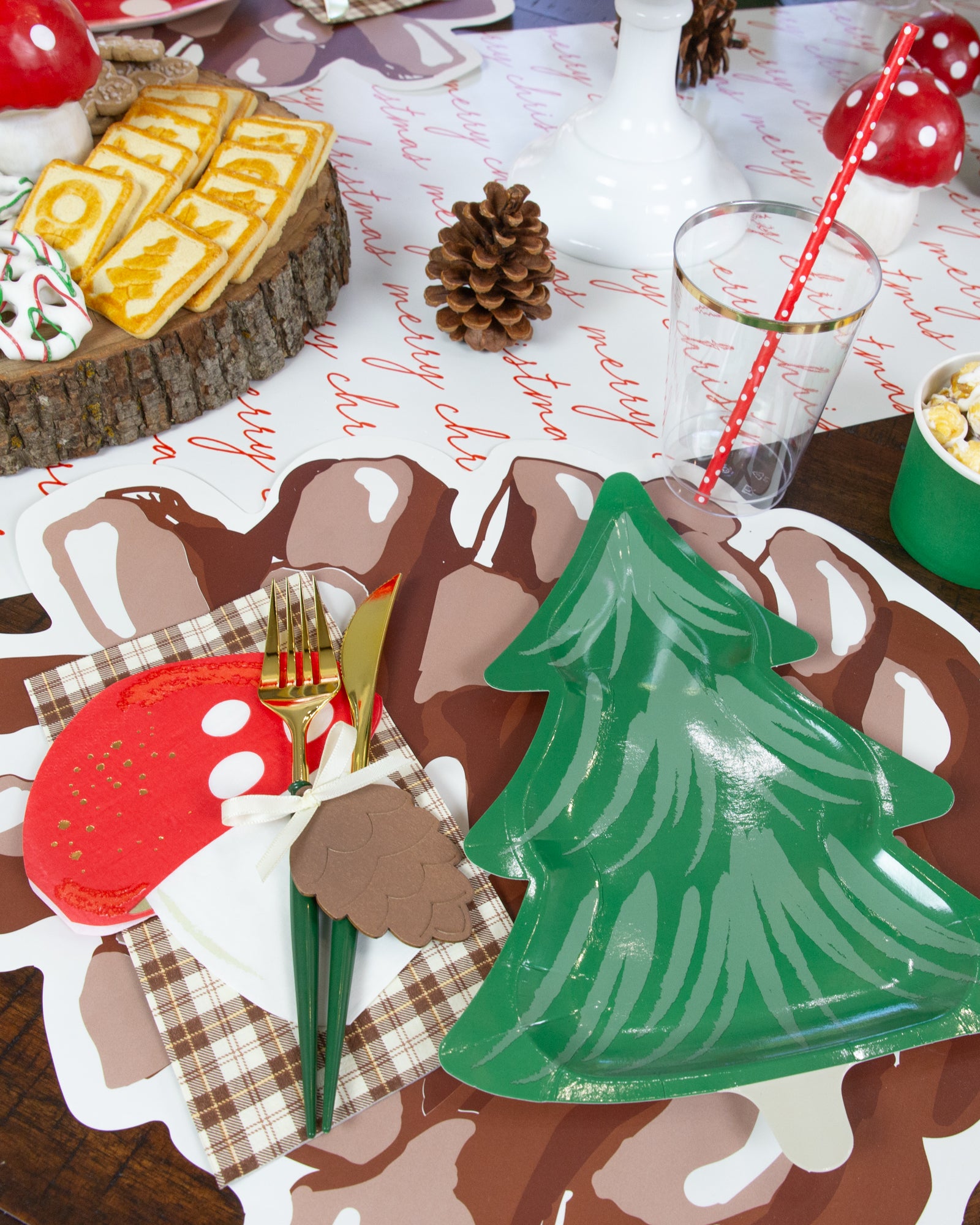 Red Mushroom Dessert Napkins 18ct | The Party Darling