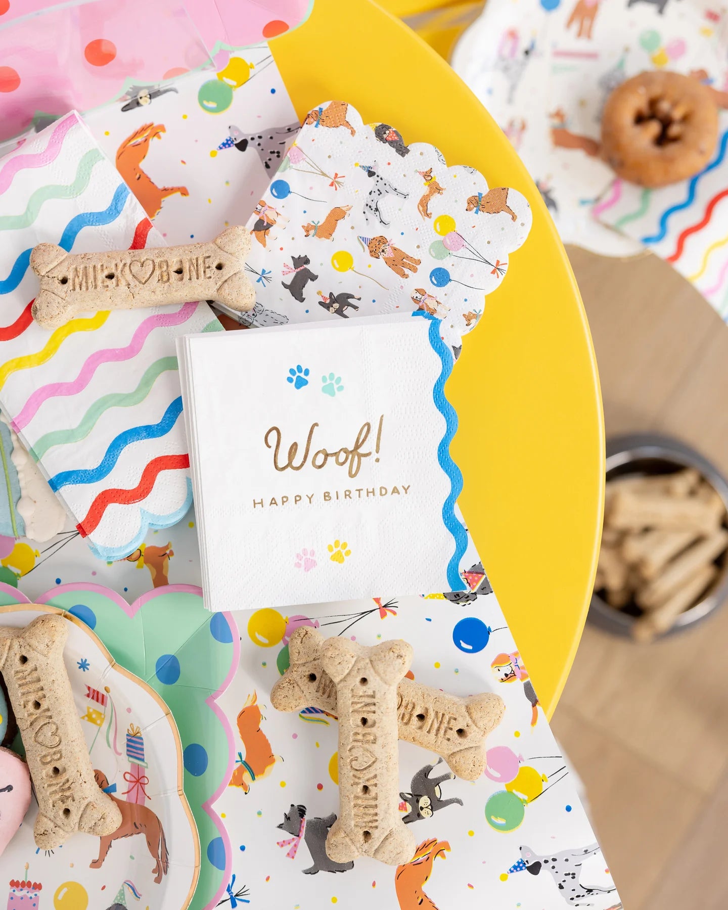 Woof Dog Birthday Party Dessert Napkins 18ct | The Party Darling