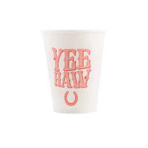 Yeehaw Cowgirl Paper Cups 8ct | The Party Darling