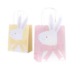 Yellow & Pink Easter Bunny Favor Bags | The Party Darling