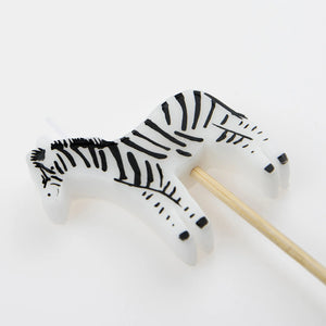 Zebra Birthday Candles 6ct | The Party Darling