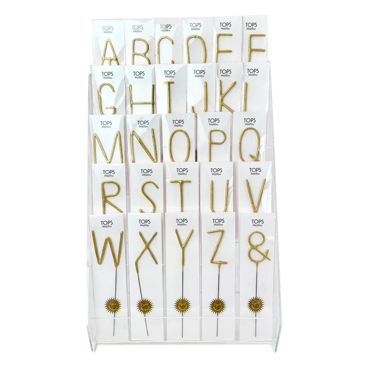 Big Golden Sparkler Letters, A-Z, &amp; | The Party Darling