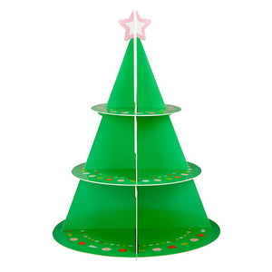 Christmas Tree Cardboard Cupcake Stand | The Party Darling