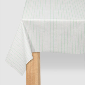Mint Green Pinstripe Paper Table Cover | The Party Darling