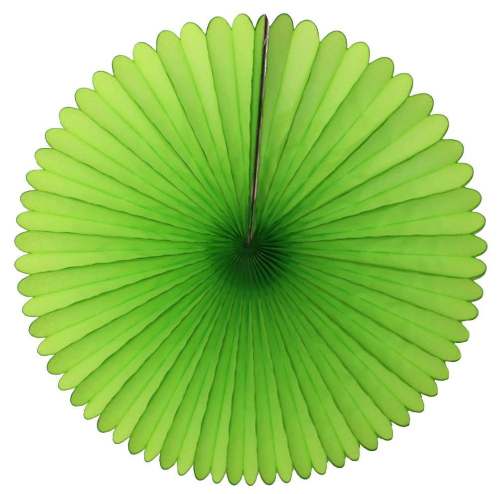 13" Lime Green Tissue Paper Fan | Lime Green Colored Party Decorations | The Party Darling in Tulsa, OK