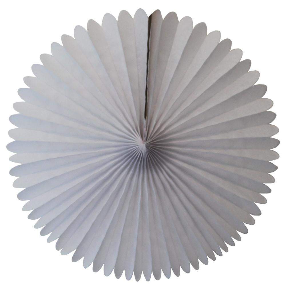 13" White Tissue Paper Fan - The Party Darling