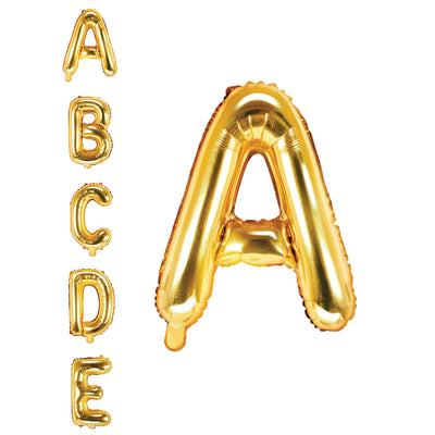 13in Air-Filled Gold Letter Balloon