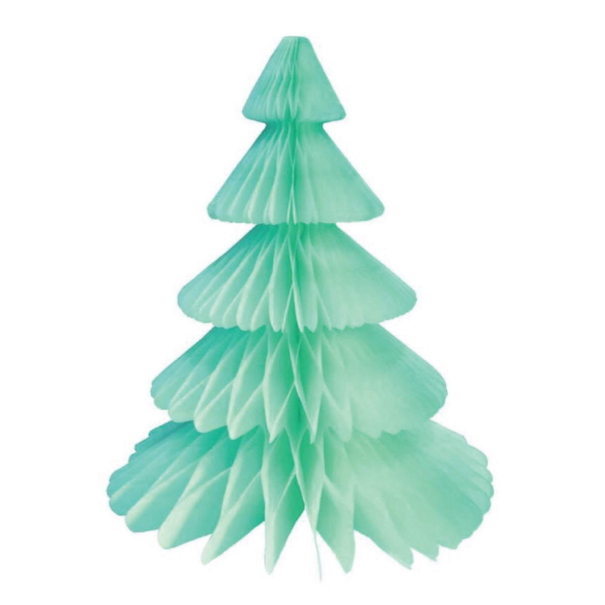 Mint Green Christmas Tree Honeycomb Paper Centerpiece 17in | The Party Darling