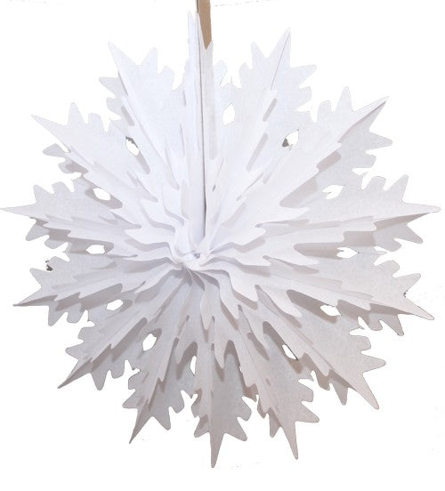 Small White Tissue Paper Snowflake 15" | The Party Darling