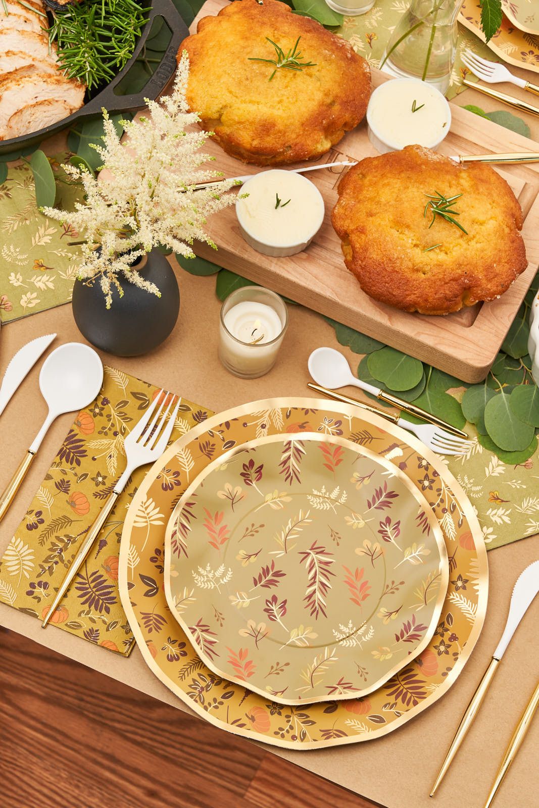 Green Harvest Dessert Napkins 20ct - The Party Darling